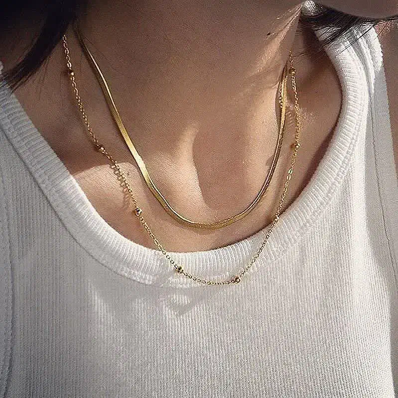 گردنبند دولایه ماری و توپی|حراج|قم, شهدا|دیوار