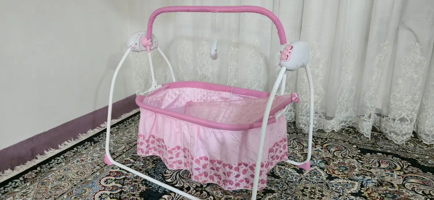 گهواره نوزاد..گهواره پریمی primi مدل اسموتینگ موشن|اسباب و اثاث بچه|یاسوج, |دیوار