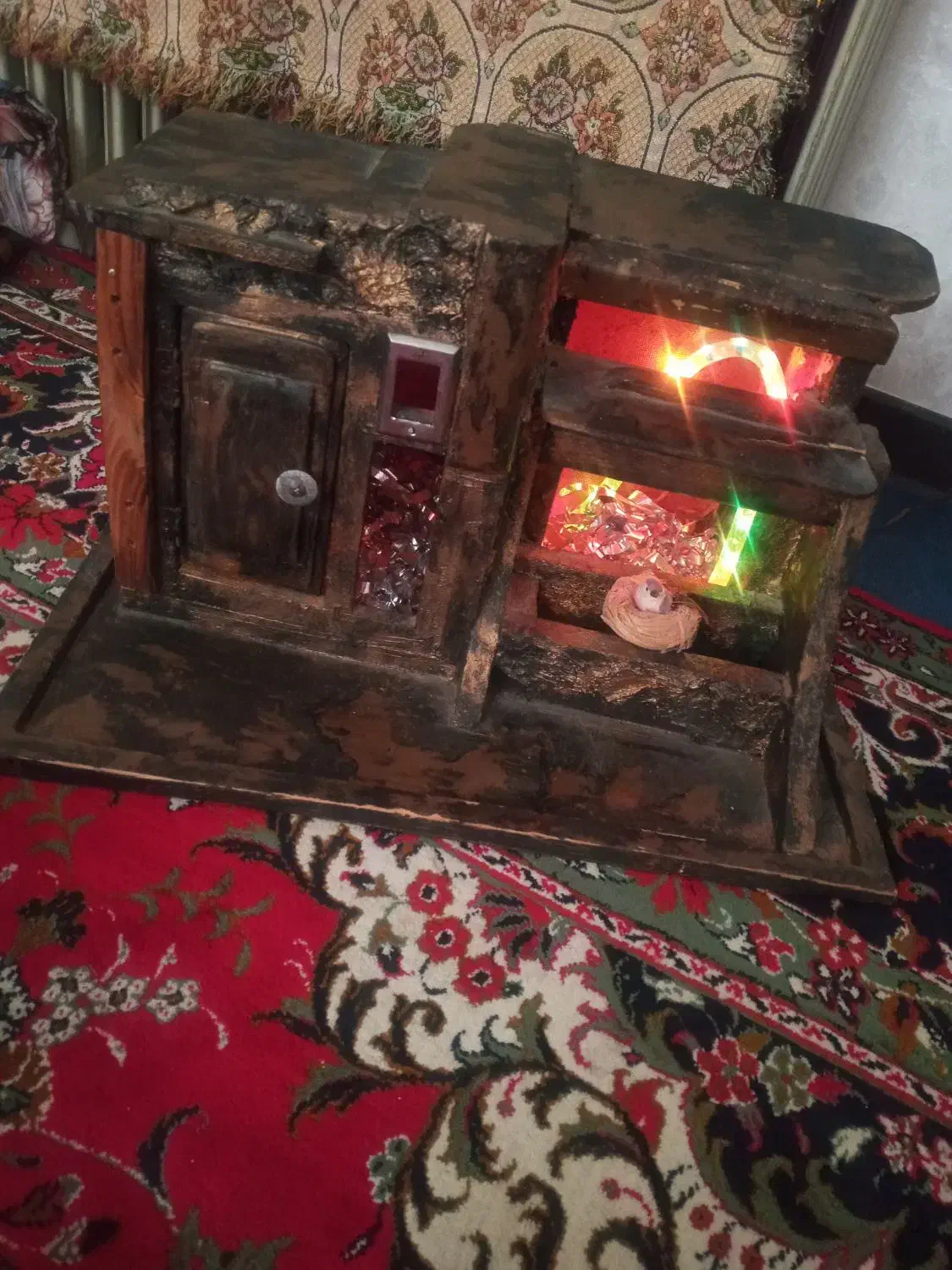 چراغ خواب دستساز(طرح کلبه)|چراغ خواب و آباژور|اندیشه, شهرک کوثر|دیوار