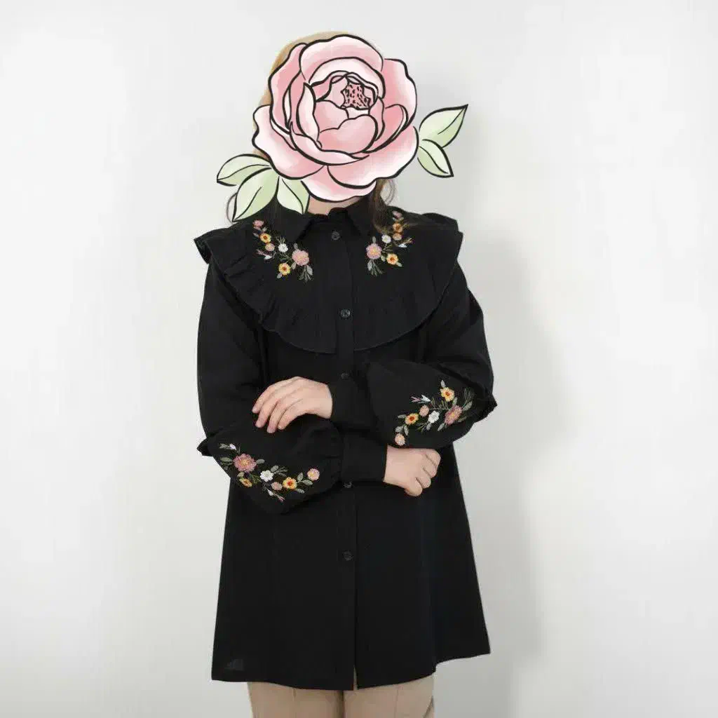 تونیک دخترانه|لباس|سیاهکل, |دیوار