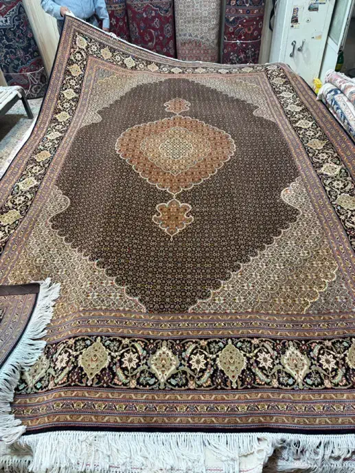 جفت ۶ متری تبریز نقشه ماهی دستبافت|فرش|تهران, سبلان (لشگر)|دیوار