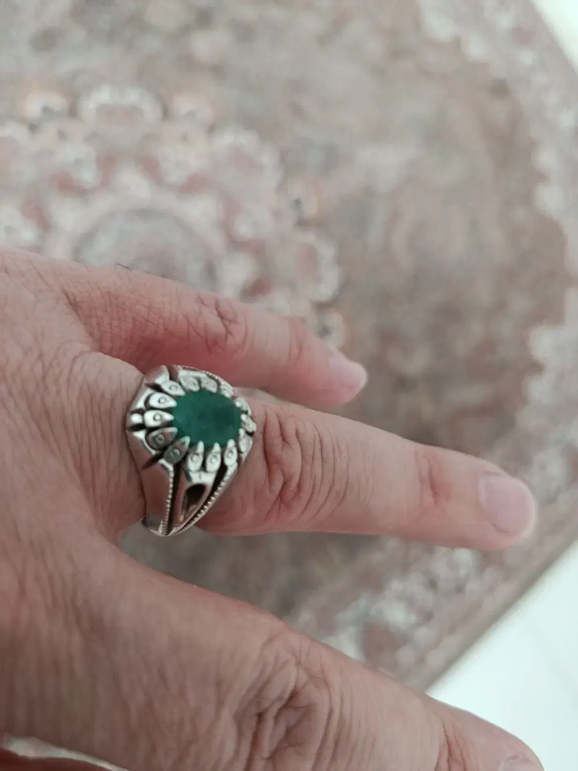 انگشتر زمرد کلمبیا|جواهرات|سقز, |دیوار