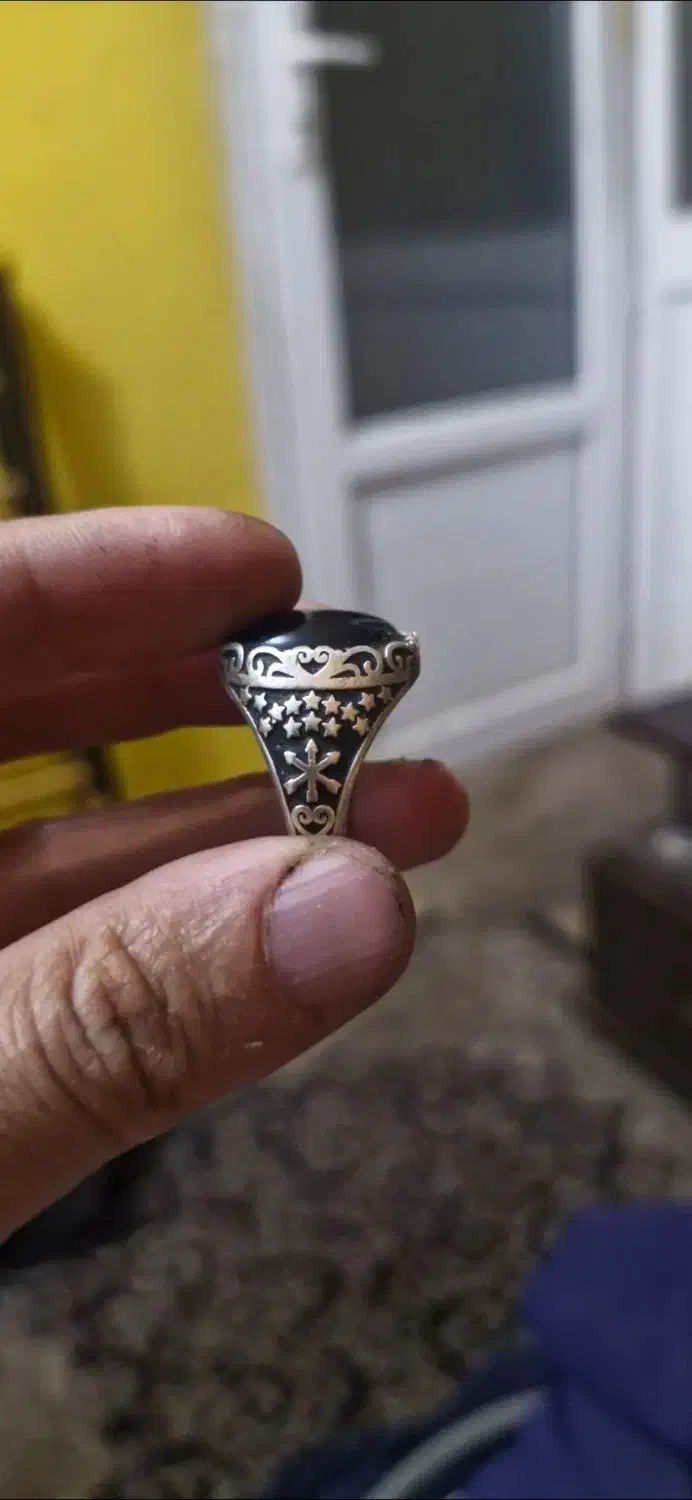 انگشتر نقره سنگ عقیق|جواهرات|تهران, تجریش|دیوار