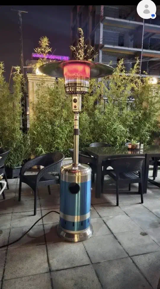 هیتر قارچی وارداتی استیل ماشروم بالکنی هرمی رومیزی|بخاری، هیتر، شومینه|بوشهر, |دیوار