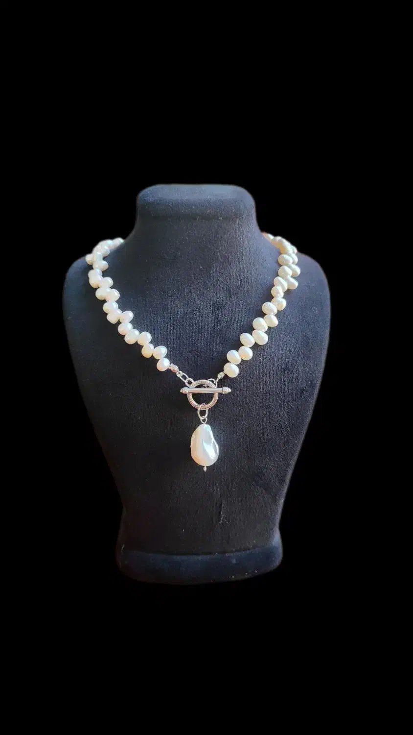 گردنبند مروارید باروک و مروارید پرورشی|جواهرات|تبریز, |دیوار