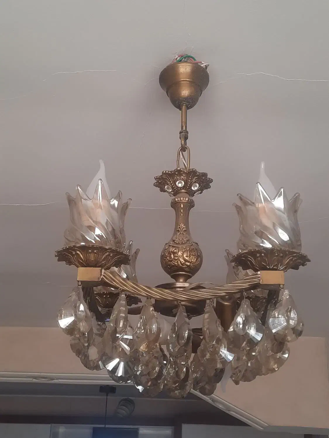 لوستر برنجی|لوستر و چراغ آویز|اصفهان, پوریای ولی|دیوار