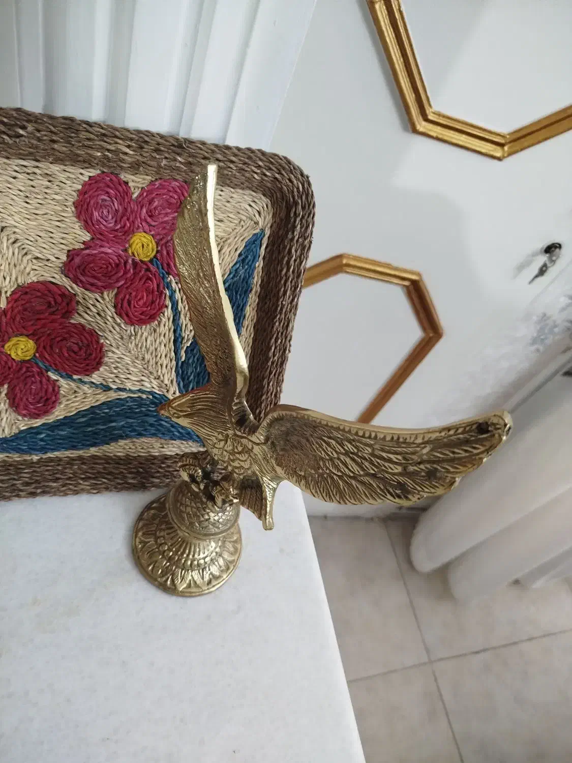 مجسمه عقاب  (جنس برنج)  رنگ طلایی|مجسمه، تندیس، ماکت|بهارستان, |دیوار