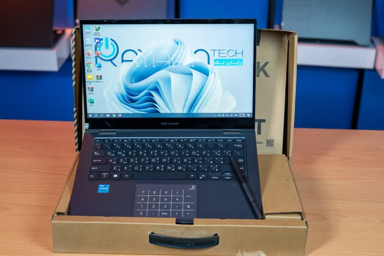 لپ تاپ تبلت لمسی ASUS با قلم اورجینال سبک و شیک|رایانه همراه|یزد, |دیوار