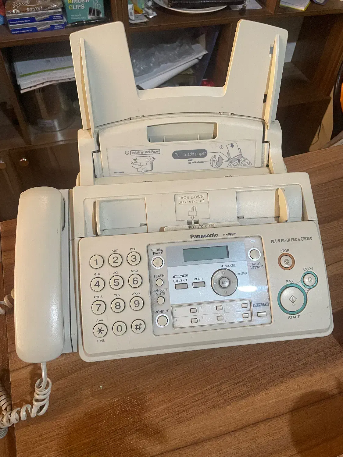 تلفن فکس پاناسونیک kx-fp701|تلفن رومیزی|کرج, عظیمیه|دیوار