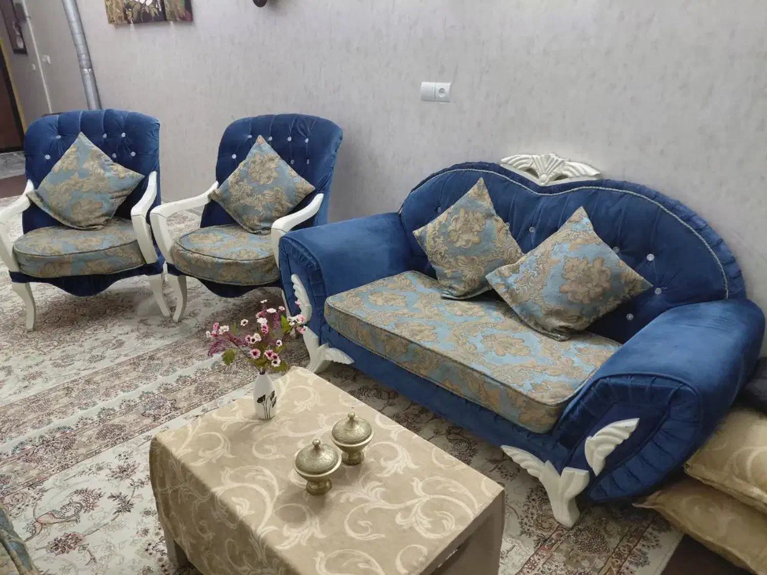 مبل 7نفره|مبلمان خانگی و میز عسلی|رباط‌کریم, رباط‌کریم|دیوار