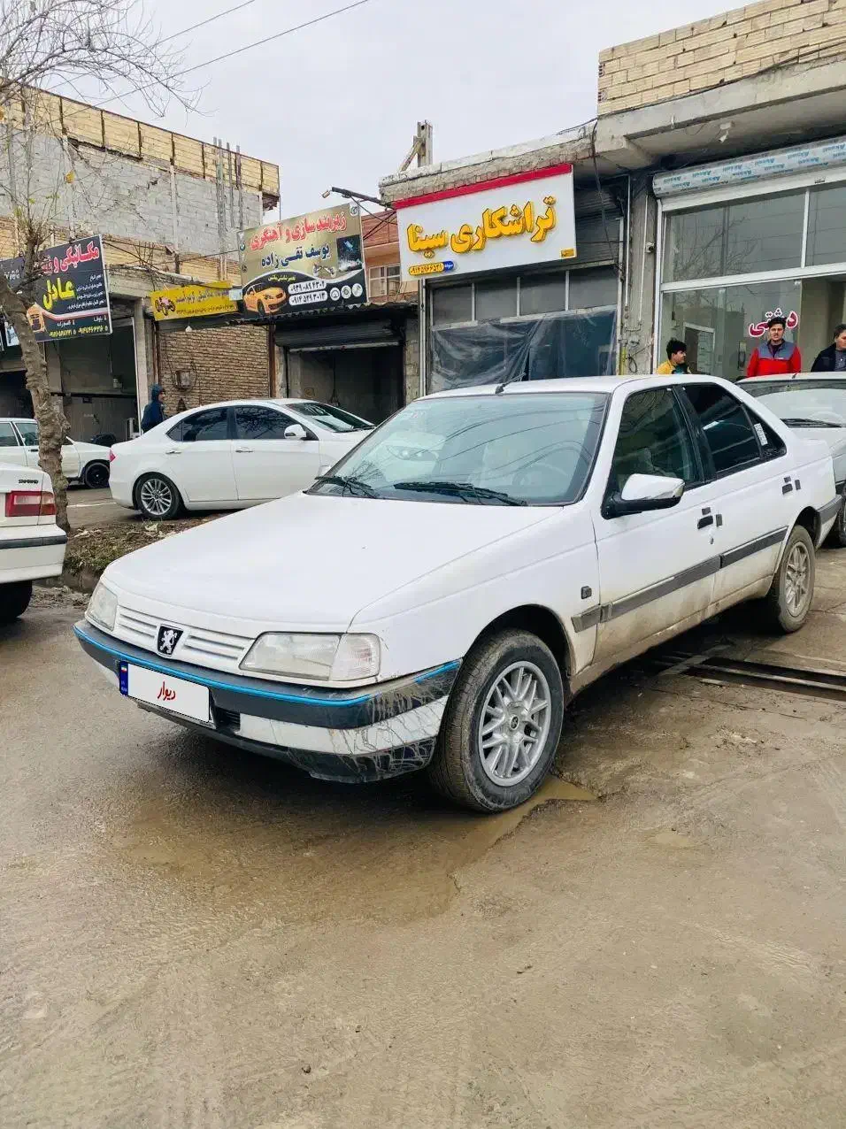 پژو 405 رنگ سفید|خودرو سواری و وانت|پارسآباد, |دیوار