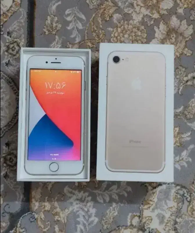 آیفون سون رنگ گلد 128گیگ|موبایل|الیگودرز, |دیوار