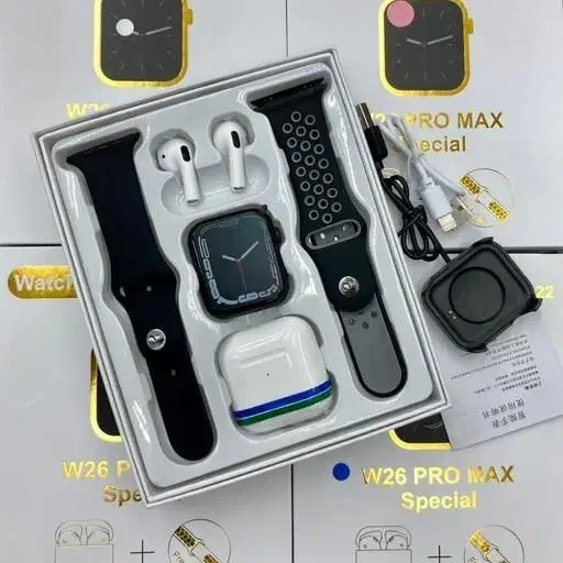 ساعت هوشمند و هندزفری بلوتوث W26 Pro Max|ساعت|هشتگرد, شهرک جهان ویلا (درخشانیه)|دیوار