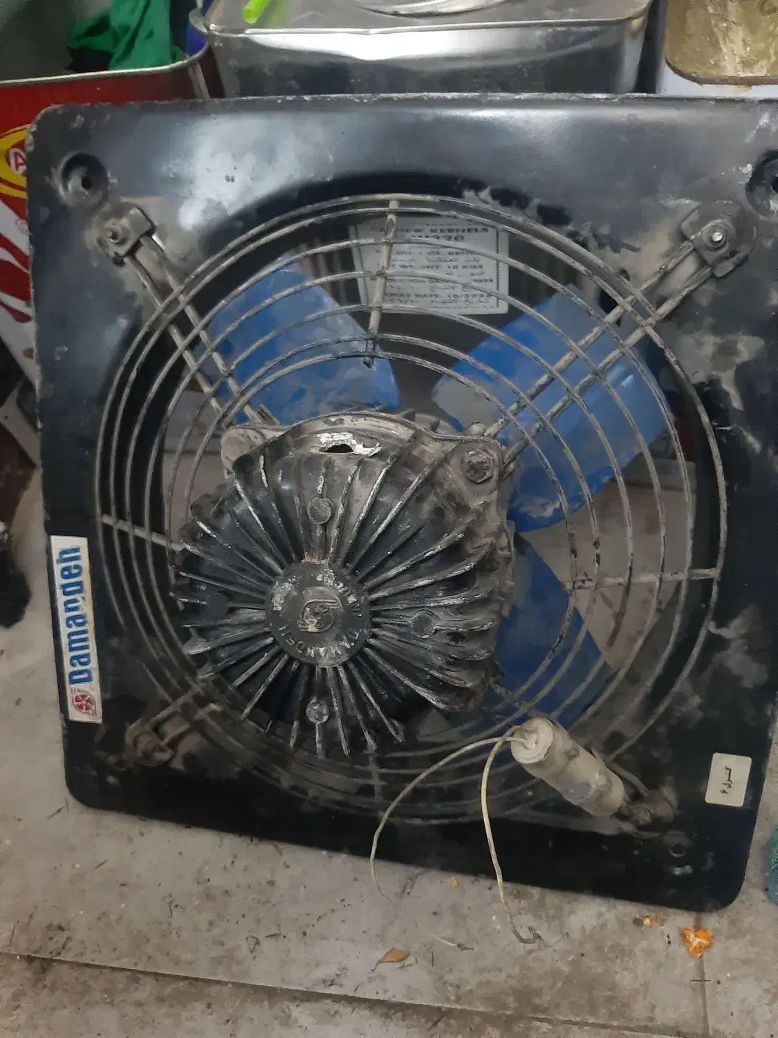 هواکش قوی کارخانه ای درحده نو|پنکه و تصفیهکنندهٔ هوا|شهرکرد, |دیوار