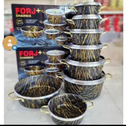 سرویس قابلمه ۱۴پارچه ماربل|ظروف پختوپز|اسلامشهر, شهرک قائمیه|دیوار