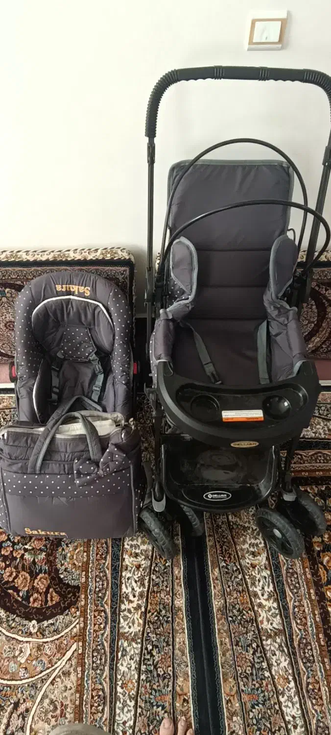 ست کالسکه و کریر ساک|اسباب و اثاث بچه|قروه, |دیوار