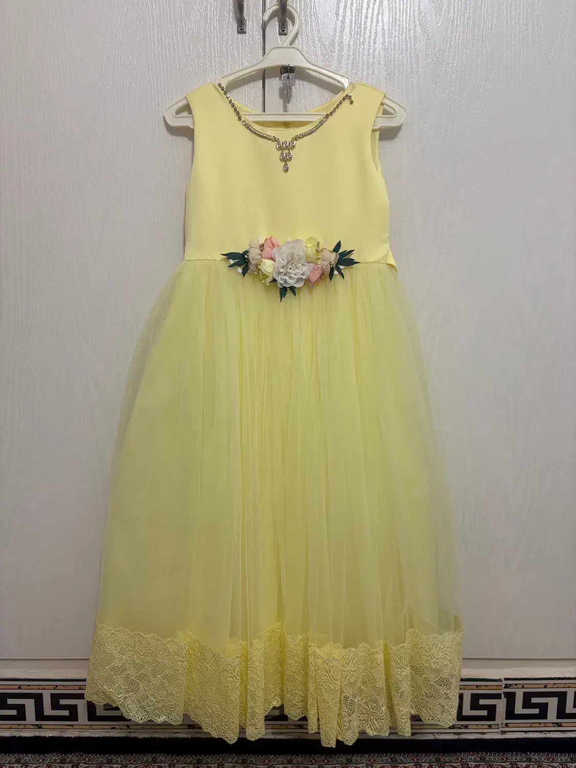 پیرهن عروس بچگانه لیمویی|لباس|اراک, |دیوار