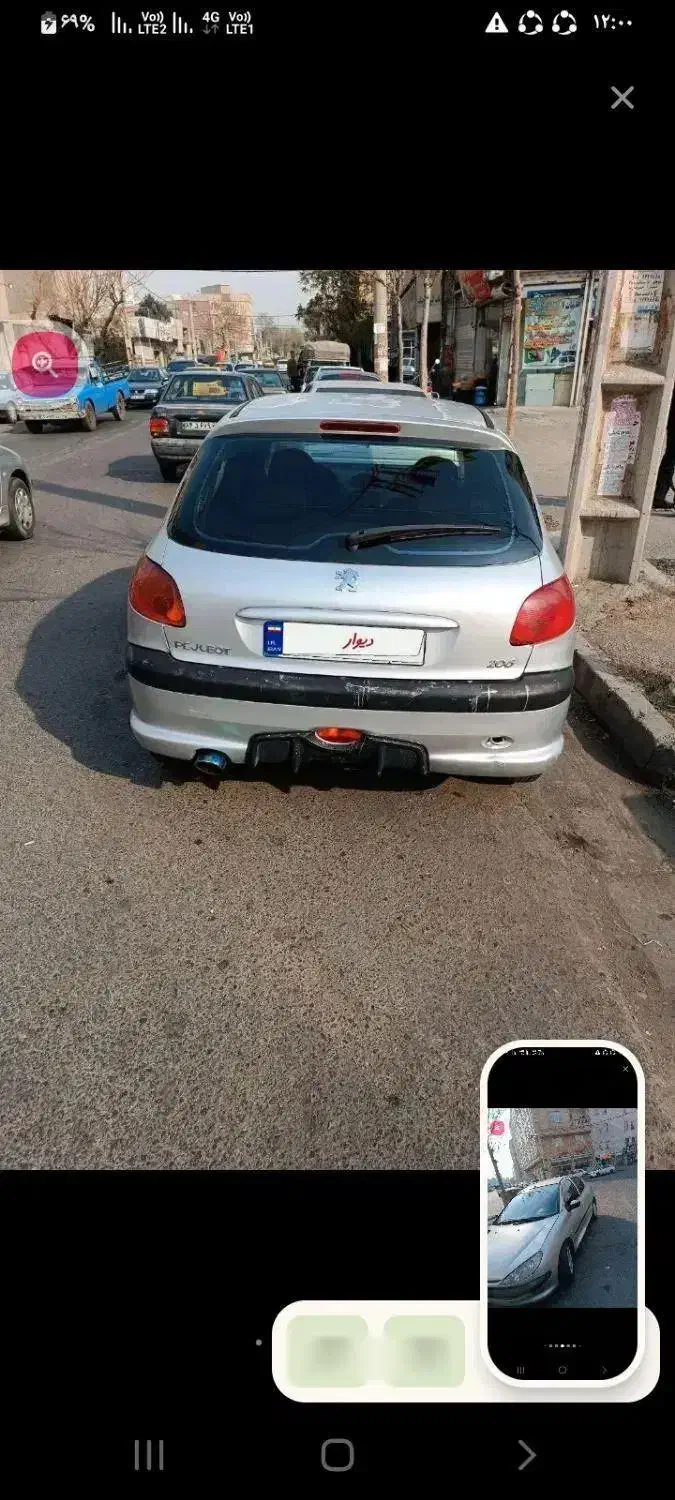 ۲۰۶ مدل ۸۴|خودرو سواری و وانت|فردیس, شهرک شهید حسینی|دیوار