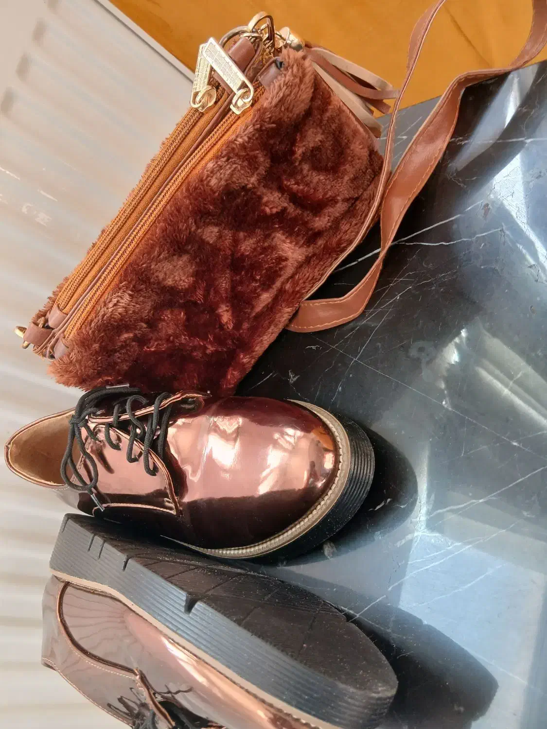 کفش ورنی کیف نو|کیف، کفش، کمربند|شیراز, لاله|دیوار