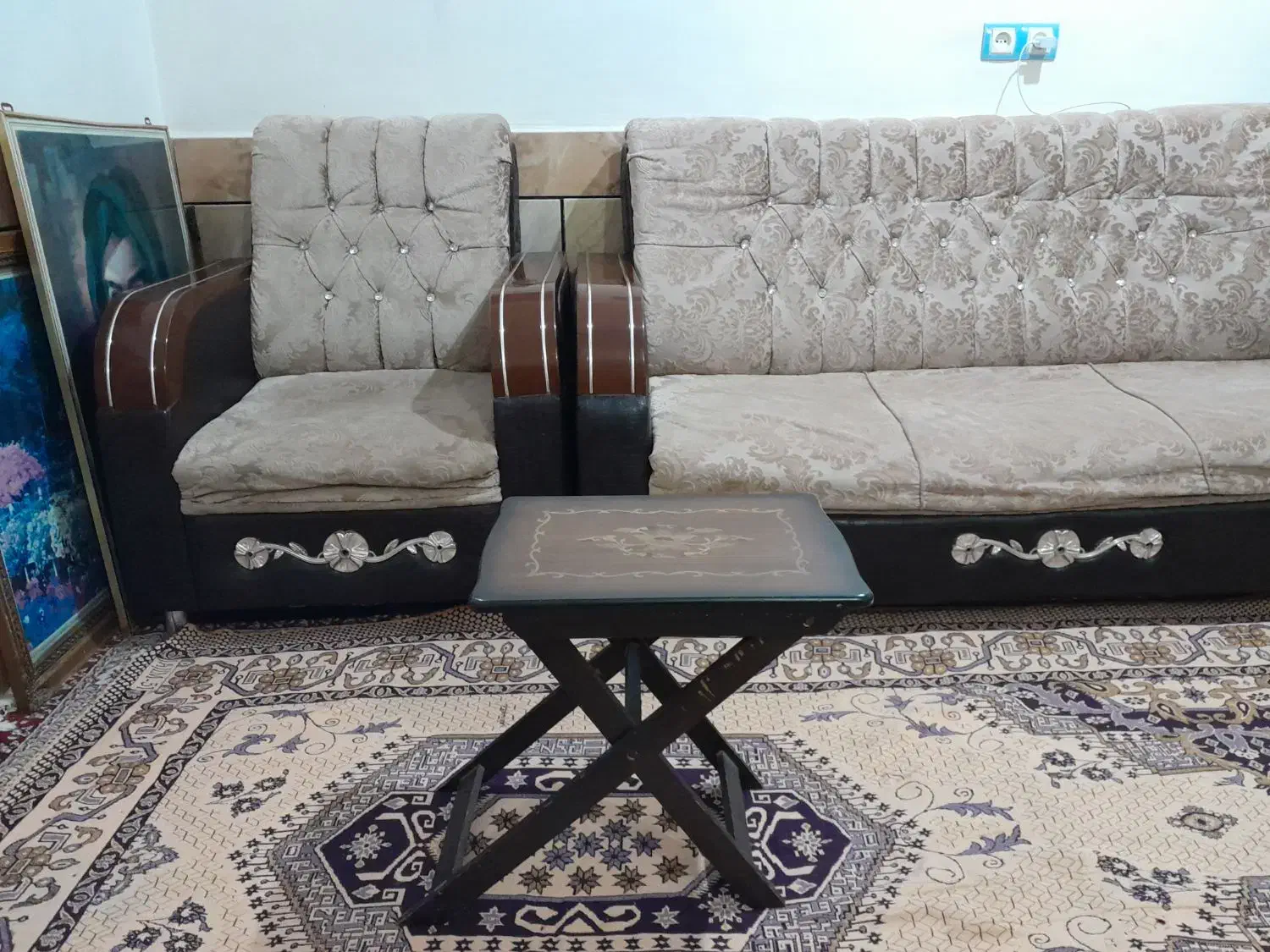 مبل ۷ نفره|مبلمان خانگی و میز عسلی|امیدیه, |دیوار