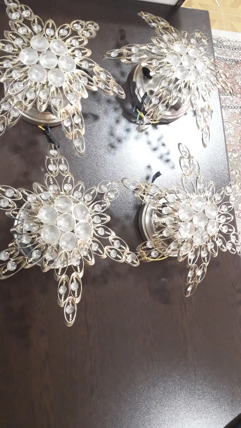 لوستر سقفی سه شعله|لوستر و چراغ آویز|کرمانشاه, |دیوار