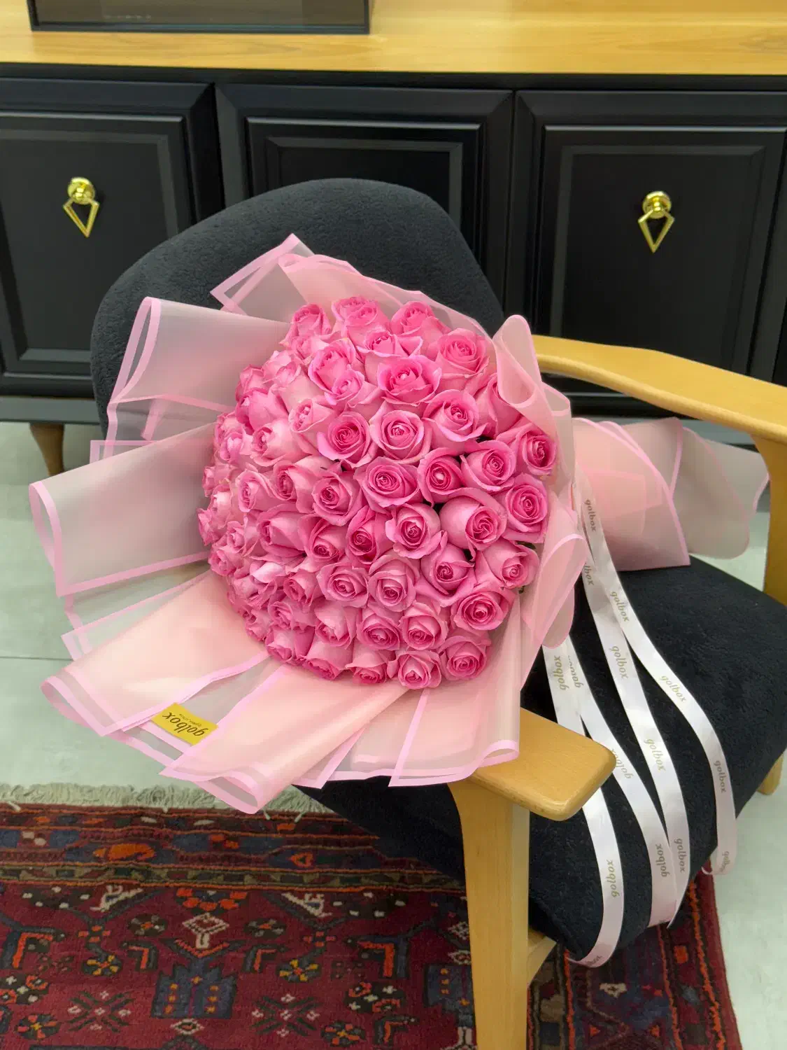 دسته گل رز صورتی هلندی درجه۱|گل و گیاه طبیعی|تهران, شهرک غرب|دیوار