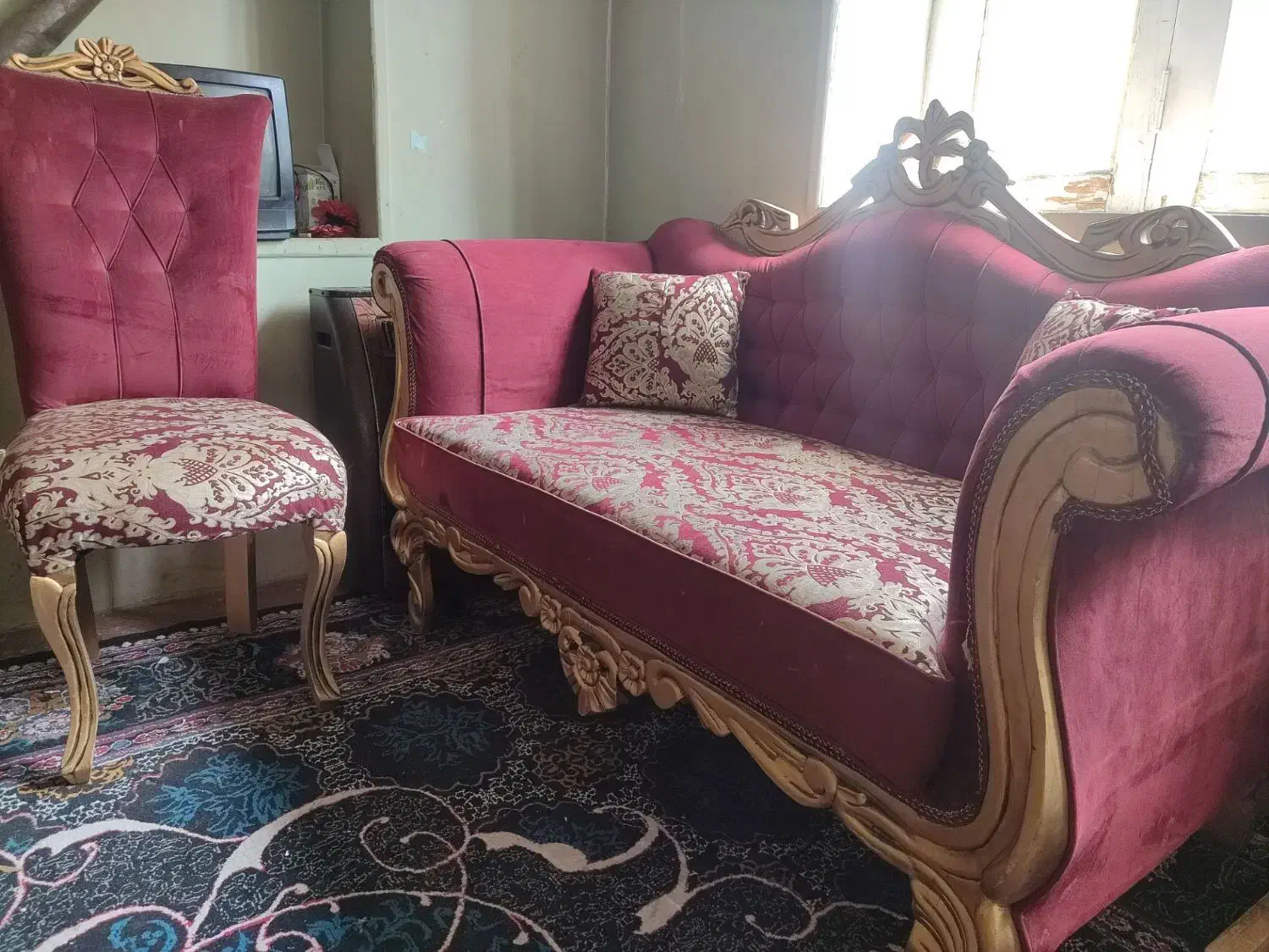 مبل 12 نفره پارچه ایی|مبلمان خانگی و میز عسلی|طرقبه, |دیوار