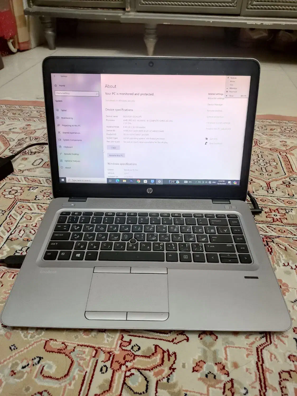 لپ تاپ HP کاملا سالم|رایانه همراه|تهران, فردوس|دیوار