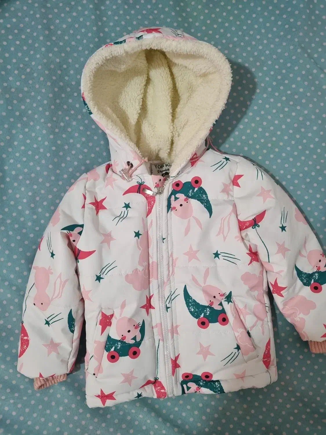 کاپشن نوی ضخیم دخترانه 1 تا 2/۵سال|کفش و لباس بچه|رشت, گلزاران|دیوار