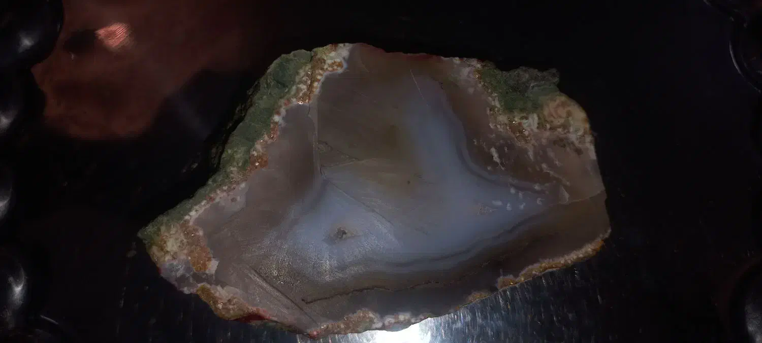 سنگ عقیق سلیمانی شجر|کلکسیون اشیاء عتیقه|اصفهان, ارغوانیه|دیوار