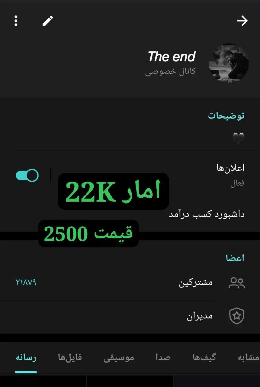 چنل  و گروه روبیکا آمار بالا|لوازم جانبی موبایل و تبلت|مشهد, امامیه (شهرک غرب)|دیوار