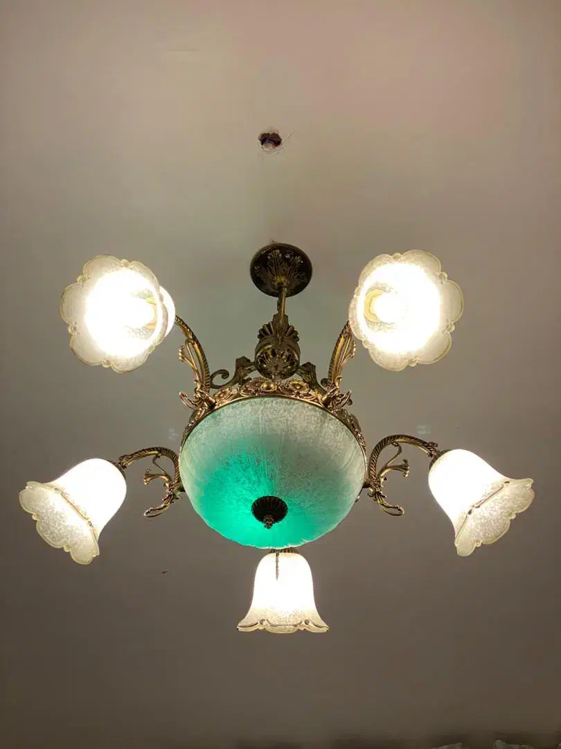 لوستر ۵ شاخه فروش فوری|لوستر و چراغ آویز|قوچان, |دیوار