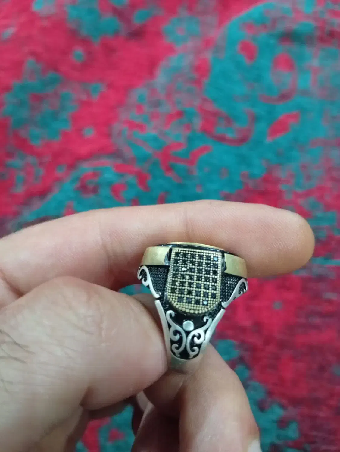 انگشتر نقره 925 وزن بالا مدل بی نظیر|جواهرات|سقز, |دیوار