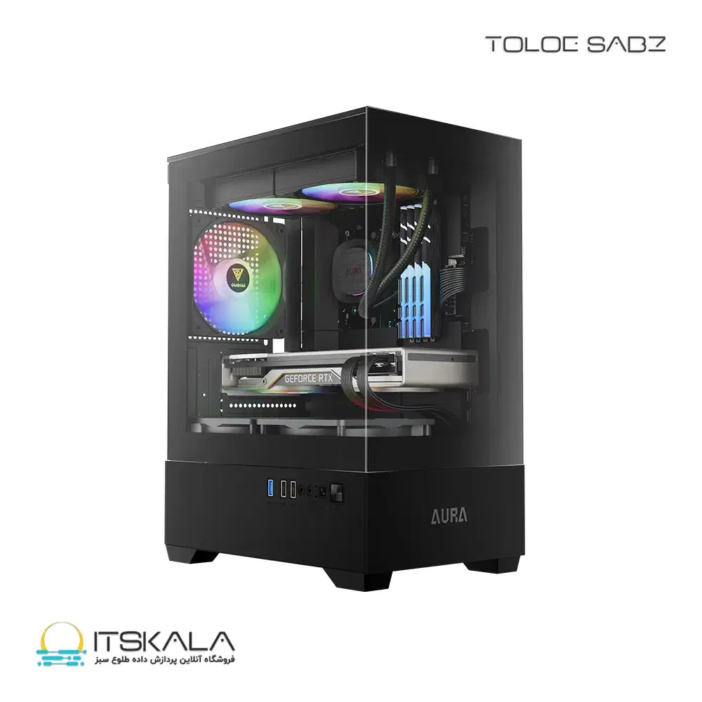قاب کیس گیمینگ Aura GC9M  Micro Tower|قطعات و لوازم جانبی رایانه|ملایر, |دیوار