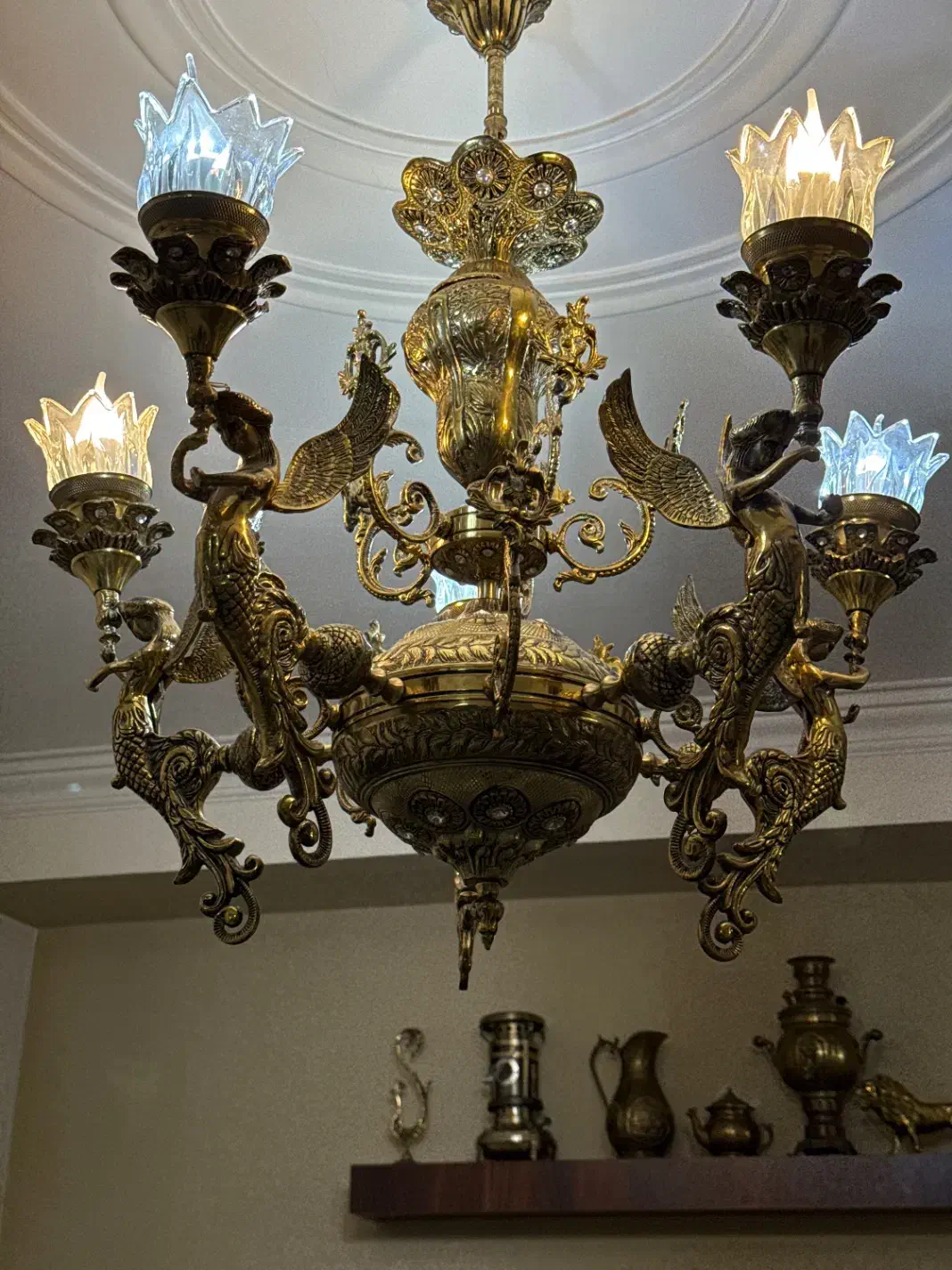 لوستر ۵ شاخه فرشته|لوستر و چراغ آویز|کرج, حسین آباد (اکبر آباد)|دیوار