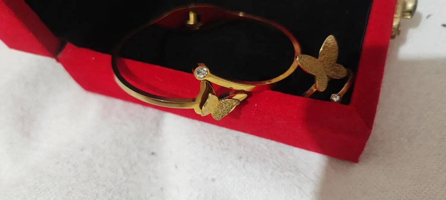 فروش ست دستبند و انگشتر پروانه|بدلیجات|زنجان, |دیوار