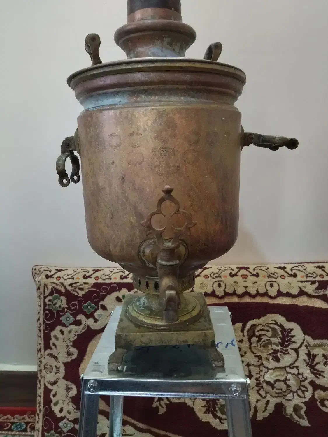 سماور ذغالی|کلکسیون اشیاء عتیقه|تاکستان, |دیوار