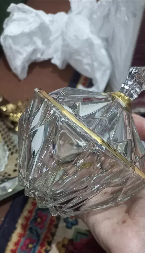 ۶ عدد قندان مودنا لب طلایی کاملا نو با کارتن|ظروف سرو و پذیرایی|قم, باسکول|دیوار