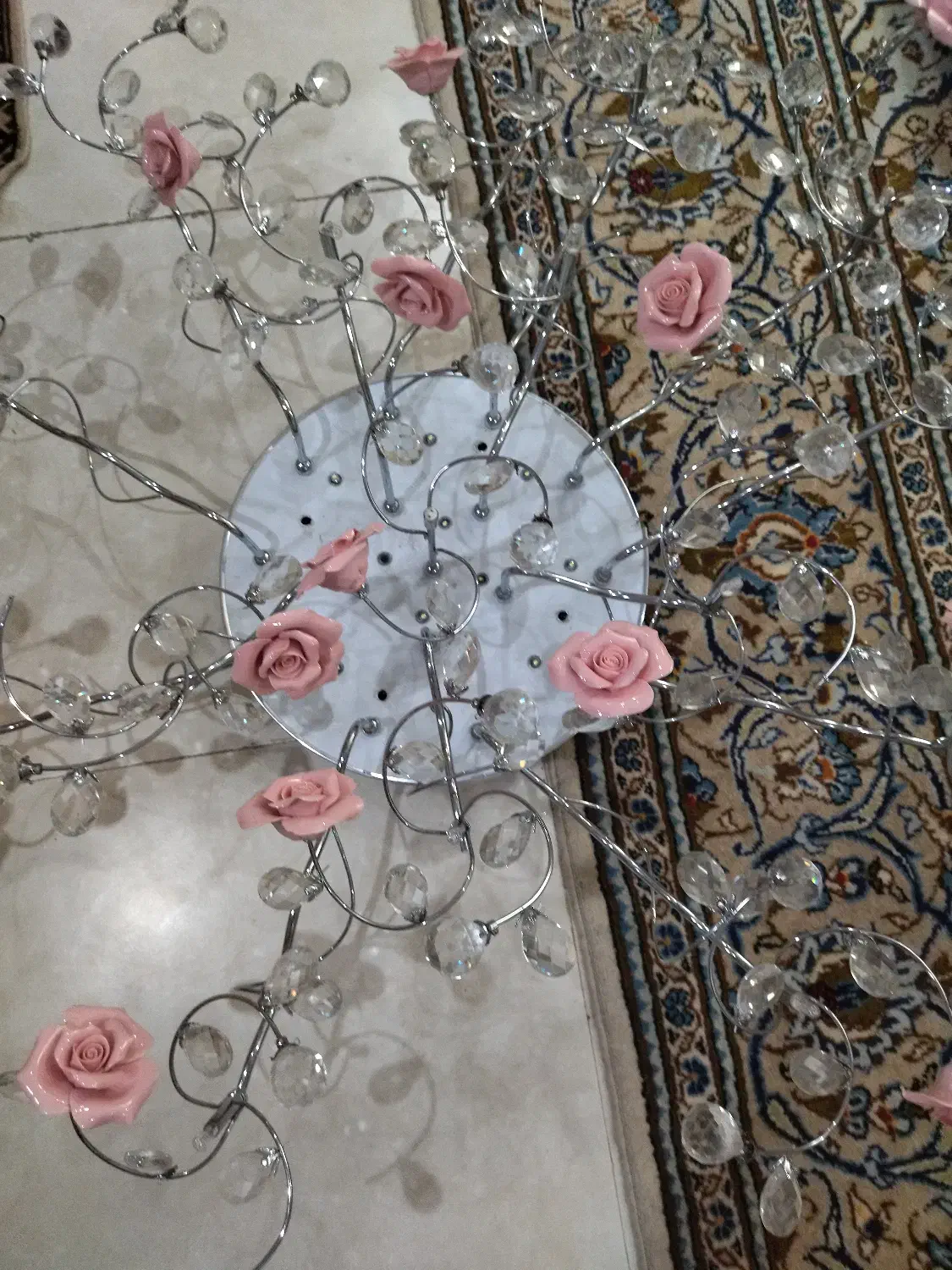 دوعدد لوستر|لوستر و چراغ آویز|کرج, شهرک بنفشه|دیوار