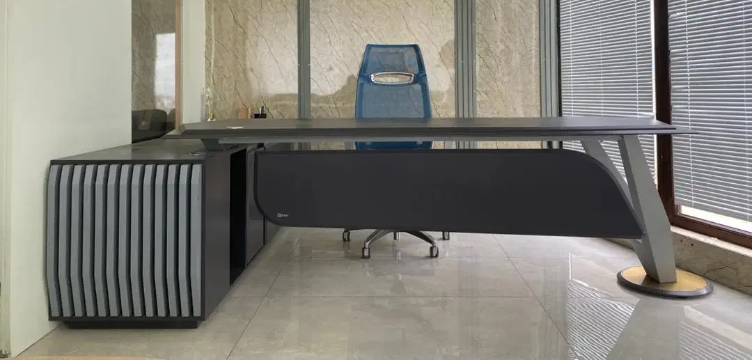 میز مدیریت شرکت گریت مدل وارک رنگ طوسی|مبلمان اداری|چالوس, |دیوار