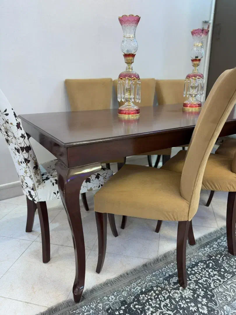 فروش نهارخوری هشت نفره، بدون کوچکترین خط وخش|میز و صندلی غذاخوری|ساوه, |دیوار