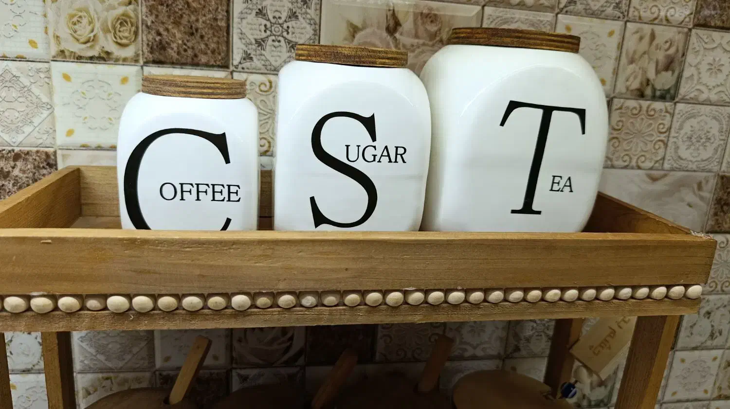 بانکه سرامیکی با استند|آب‌چکان و نظم‌دهنده ظروف|محمدشهر, همایون ویلا|دیوار