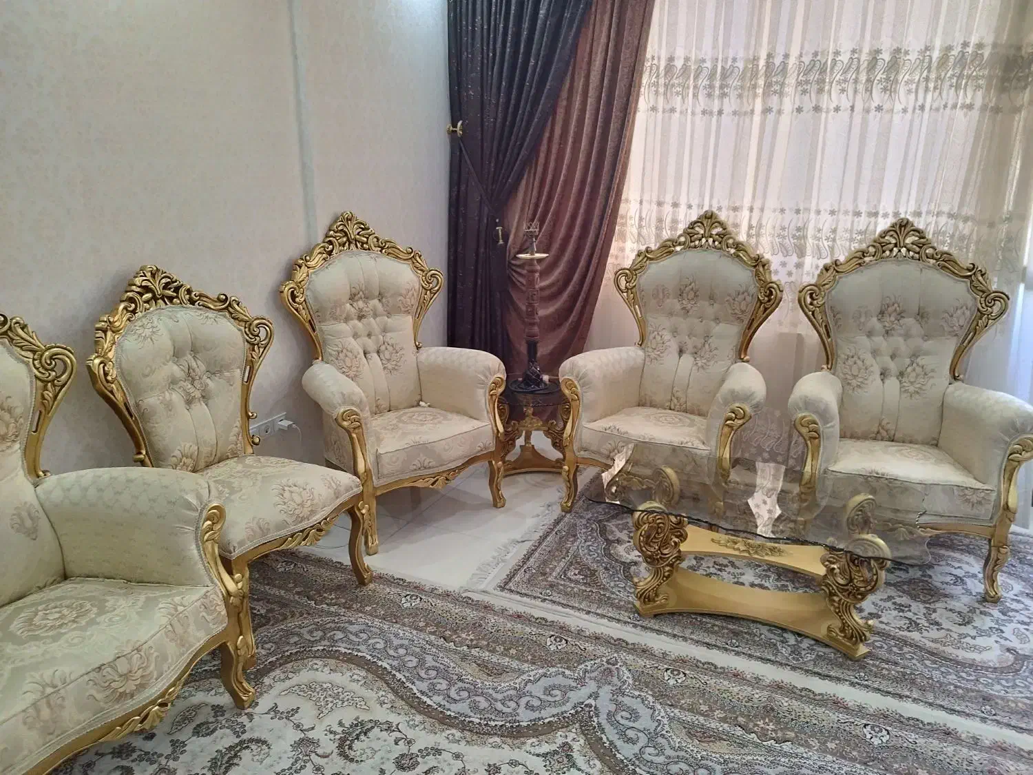 مبلمان سلطنتی|مبلمان خانگی و میز عسلی|شیراز, احمدی جنوبی|دیوار