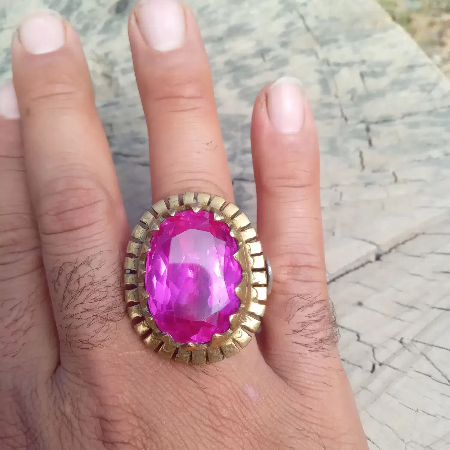 انگشتر یاقوت درشت جواهری|جواهرات|رباطکریم, نوده|دیوار