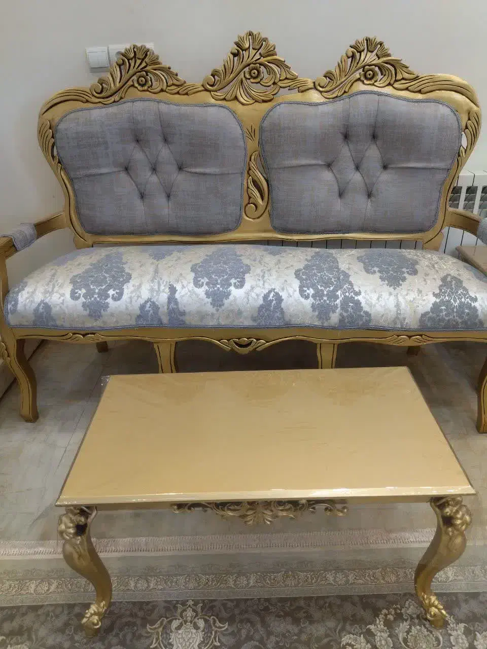 مبل سلطنتی 9 نفره|مبلمان خانگی و میز عسلی|بیرجند, |دیوار