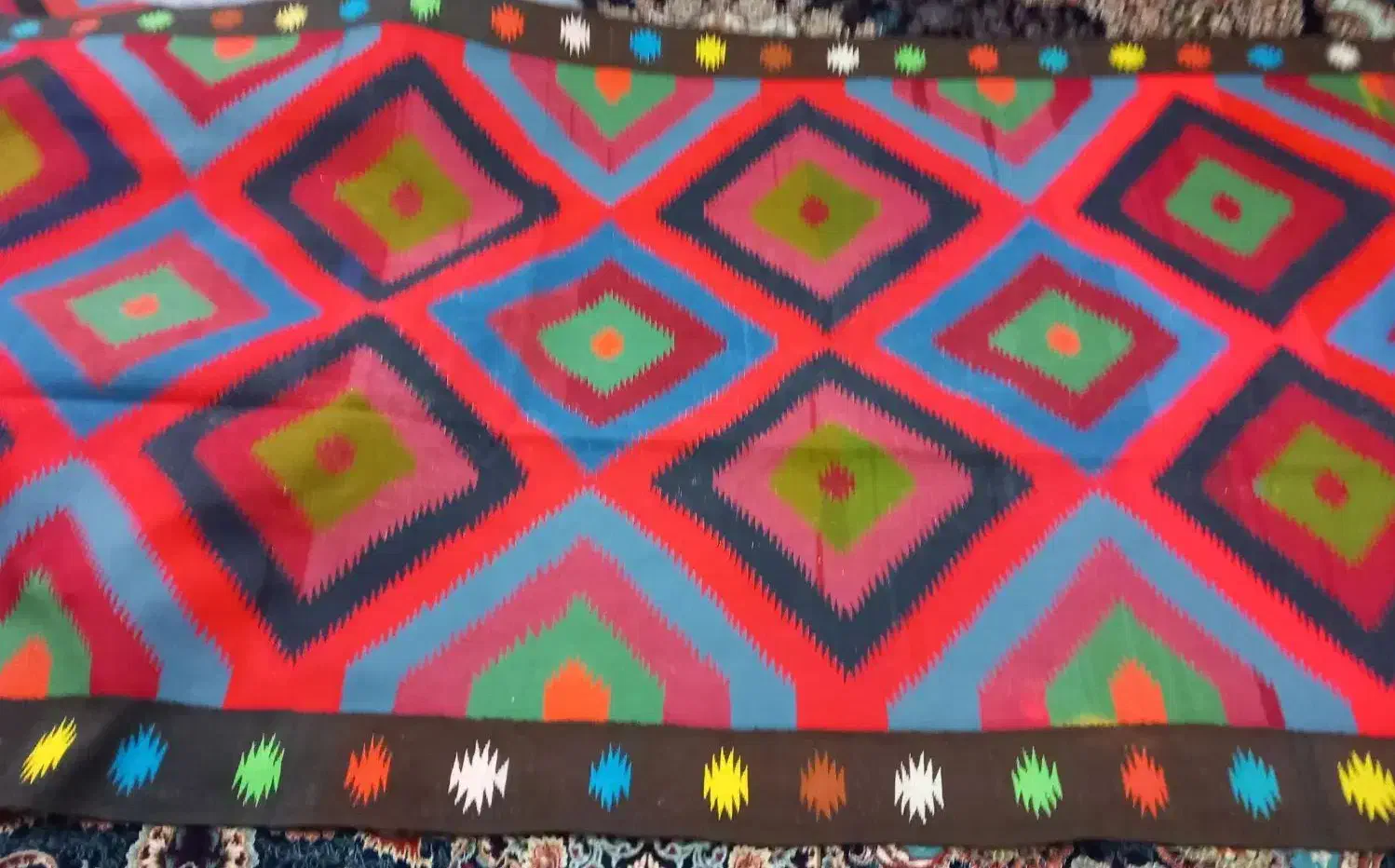 گلیم فرش دستباف|گلیم، جاجیم، گبه|قم, بنیاد|دیوار