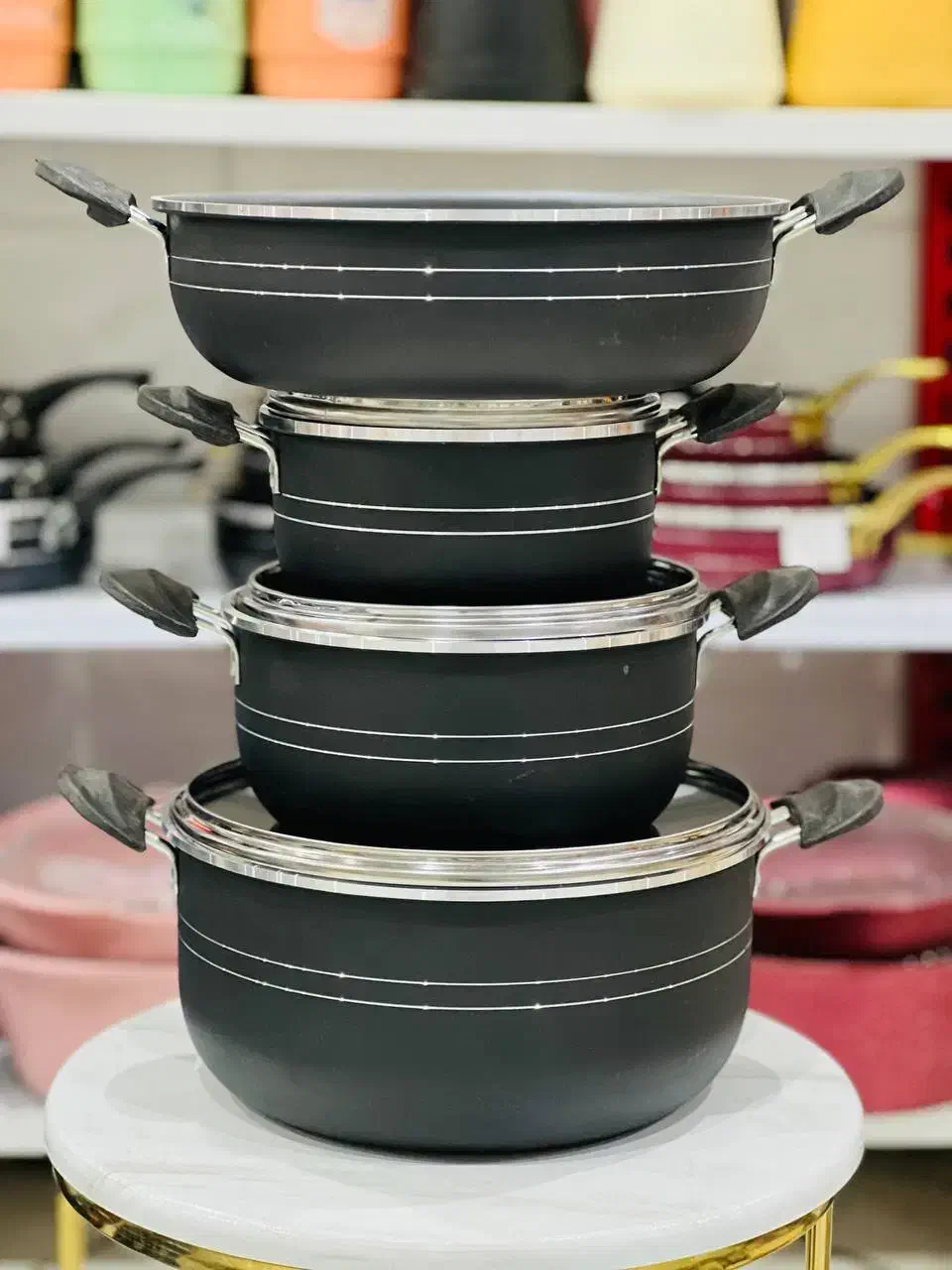 سرویس قابلمه ۷ پارچه گرانیتی ( پرداخت درب منزل)|ظروف پختوپز|کرمانشاه, |دیوار