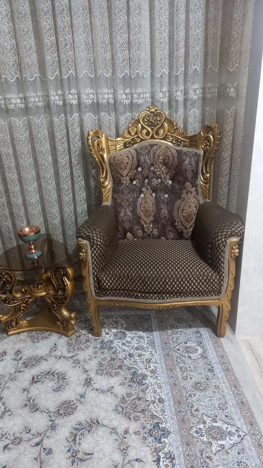 مبلمان ۹ نفره چوب راش فوق العاده سالم|مبلمان خانگی و میز عسلی|قرچک, صالح آباد|دیوار