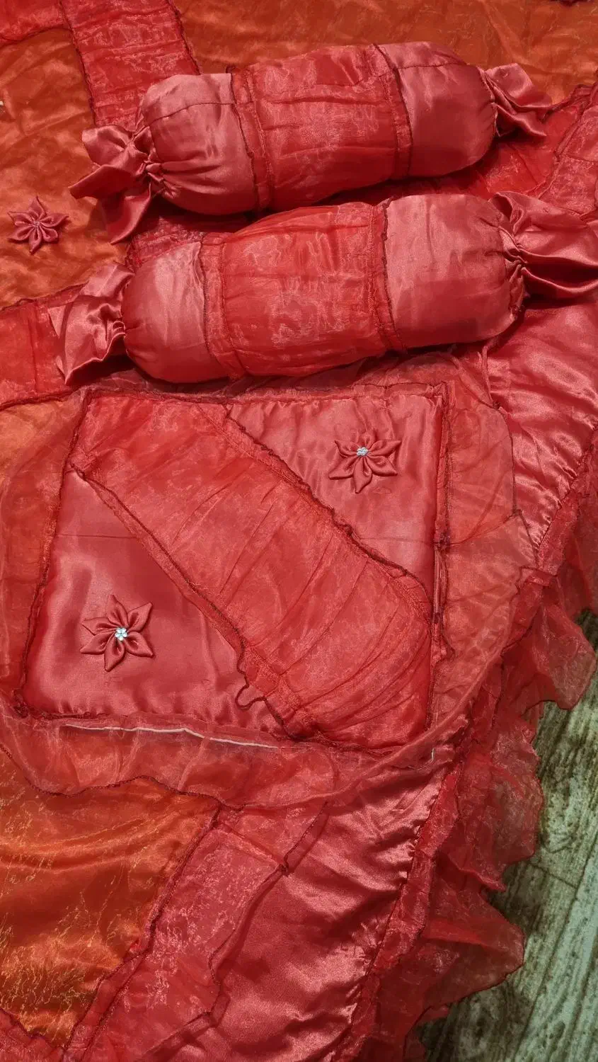 رو تختی ساتن و تور|سرویس روتختی|ساوه, |دیوار