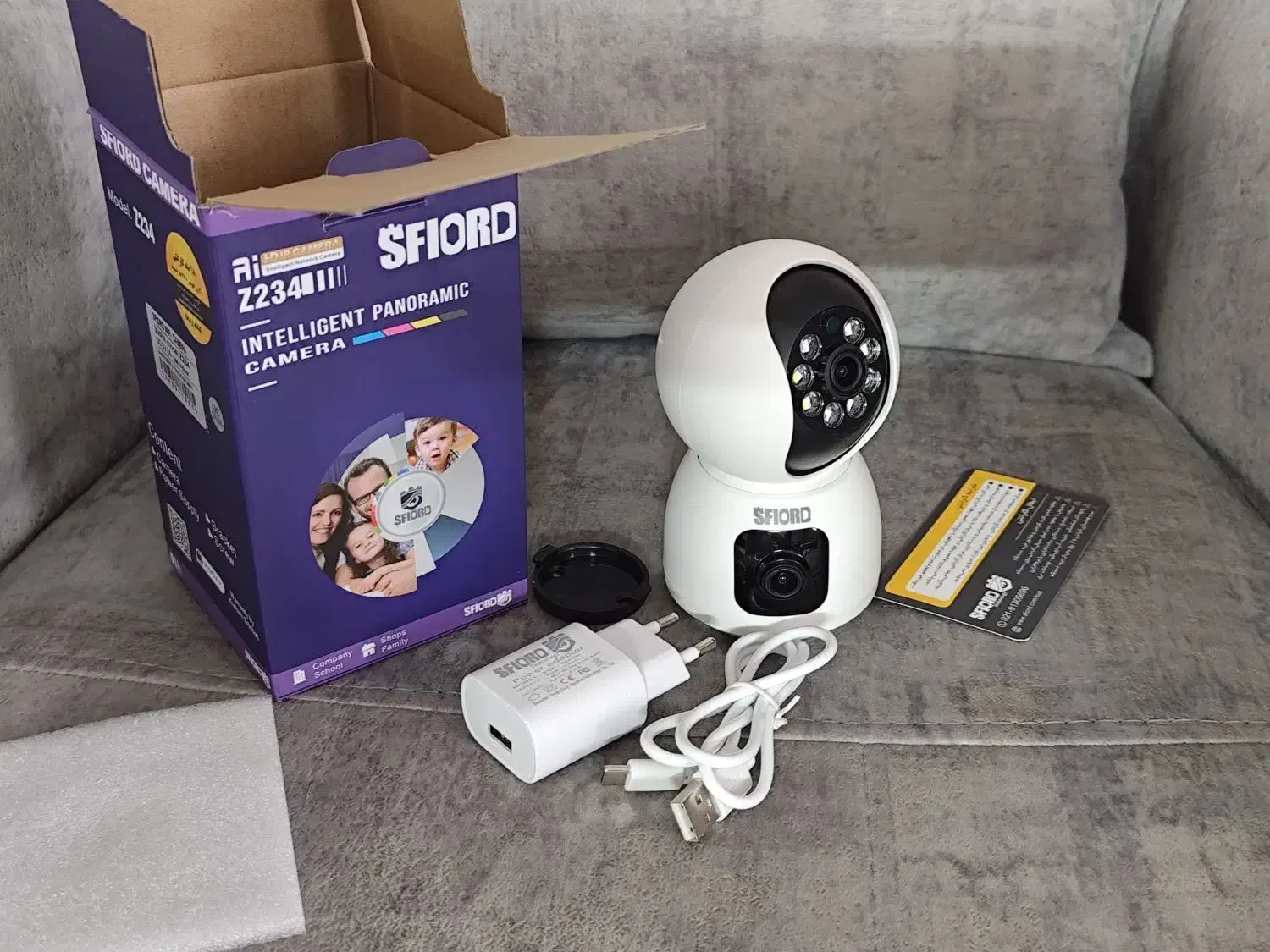 دوربین وای فای پلمپ دو لنز|دوربین مداربسته|شیراز, سرو|دیوار